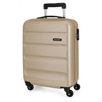 Troler cabina ABS Roll Road Flex, sampanie, 55x38x20 cm