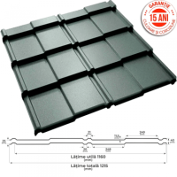 Tigla Metalica Bilka Britanic, 0.45mm, Mat