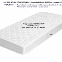 SALTELE Spumogin - 800/900X1900/2000mm - Pentru dotare paturi