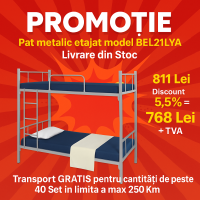 PROMOTIE PAT METALIC ETAJAT – Model BEL21LYA - Livrare din stoc!
