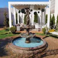 Fantana arteziana din beton F5/fantana arteziana/ornament gradina/statuete din beton/jardiniere din beton/ghivece beton