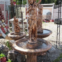Fantana arteziana din beton F7/fantana arteziana/ornament gradina/statuete din beton/jardiniere din beton/ghivece beton