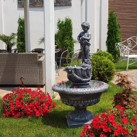 Fantana arteziana din beton F29/fantana arteziana/ornament gradina/statuete din beton/jardiniere din beton/ghivece beton