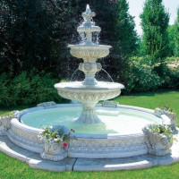 Fantana arteziana din beton/fantana arteziana/ornament gradina/statuete din beton/jardiniere din beton/ghivece din beton