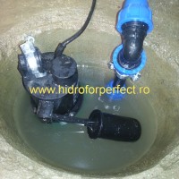 Montaj pompa submersibila de basa