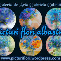 Picturi cu flori albastre