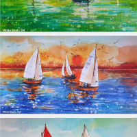 Picturi in miniatura cu peisaje