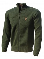 Cardigan vanatoresc cu fermoar
