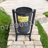 Cos de gunoi din tabla perforata pentru PARC / GRADINA ( spatiu verde )