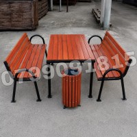 Set masa & 2 banci pentru PARC / GRADINA ( spatiu verde )