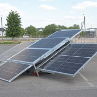Remorca cu panouri solare statie mobila