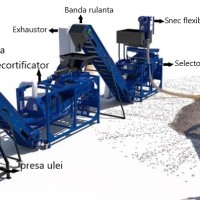 Linie de produs ulei din floarea soarelui ,Rapita 150kg/h