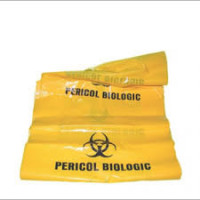 Saci polietilena,  galbeni,  „Pericol biologic" 40 L 500x700x0,05 mm ADR