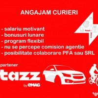 Angajam livratori /  curieri pentru platforma de livrari la domiciliu Tazz By emag