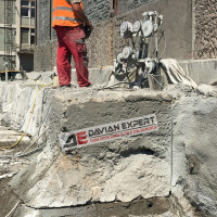 Taiere beton cu fir diamantat
