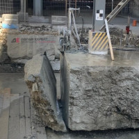 Taiere fundatie din beton