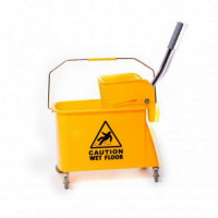 Carucior curatenie, cu storcator, roti si separator, 20 litri