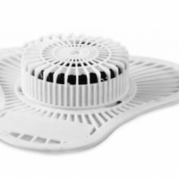 Sita odorizanta pentru pisoar, cu pastila parfumata, alba