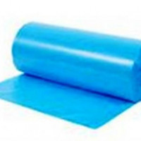 Saci menaj Solid 120 litri, albastru, 10 buc/rola