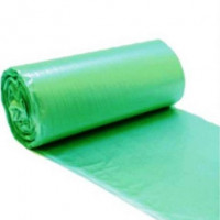 Saci menaj Solid 35 litri, verde, 50 buc/rola