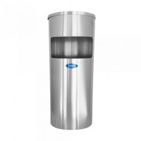 Cos gunoi rotund, prevazut cu scrumiera, 20 litri