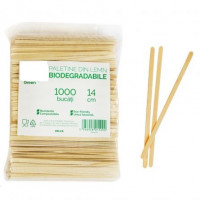 Paletine din lemn, biodegradabile, 14 cm, 1000 buc/pachet