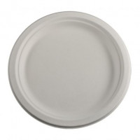 Farfurii plate unica folosinta biodegradabile 22.5 cm, 50 buc/set