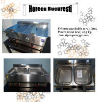 Friteuza  gaz 2x8 Lt/2x11 lt de banc profesionala