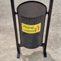 Cos gunoi stradal din tabla perforata