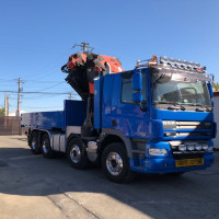 Inchiriez Camion cu Macara PK 72000, brat 28 m, capacitate 22 tone.