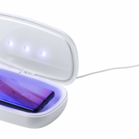 Cutie de sterilizare UV-C cu incarcator wireless incorporat