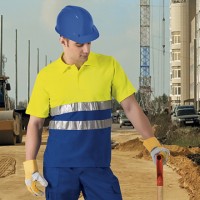 TRICOU POLO - REFLECTORIZANT - vizibilitate ridicata - echipament de lucru/protectie