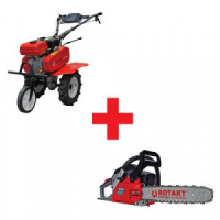 Pachetul Fermier - Motocultor ROTAKT RO75RS + Motofierastrau ROTAKT MTF3816S