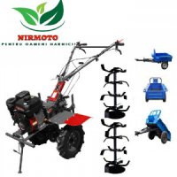 Motocultor Weima WM1100C-6 motor 7 CP 6 viteze cu remorca de 500kg