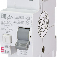 Siguranta automata diferentiala RCCB EFI-2 A 63/30mA eti