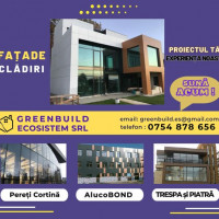 Placari FATADE VENTILATE cu Aluco Bond, HPL - TRESPA, FibroCIMENT