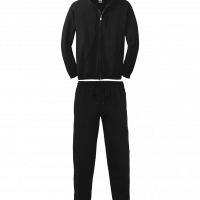 Trening hanorac cu fermoar Negru 4 xl american GILDAN USA