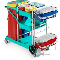 TTS CLEANING Trolley Green Healthcare 1010 RILSAN