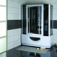 full option pentru cabina cu hidromasaj in cada si sauna umeda