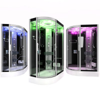 Cabina de dus cu hidromasaj si sauna umeda 120 x 80 cm model CATA8060