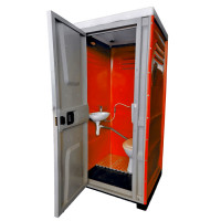 Toaleta cabina ecologica racordabila cu lavoar ICTET03R, Rosu