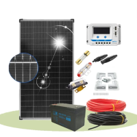 Kit solar fotovoltaic 150W pentru rulota cu controller PWM