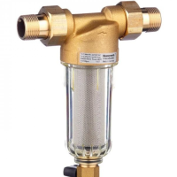 Filtru de apa cu curatare Honeywell, cu pahar transparent, olandezi si grad de filtrare 100 µ, 3/4"