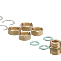 Set conectare pentru tevi flexibile din otel inoxidabil 1” (DN20)
