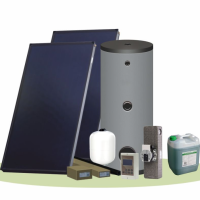 Pachet solar (kit) complet apa calda menajera pentru 4-6 persoane (PF Confort Plus)