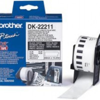 Banda continua laminata Brother DK22211, 29mm, 15,24m