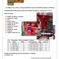 Presa ulei 2 capete 16-20 litri/ ora.