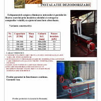 Instalatie dezodorizare ulei, sistem dezodorizare ulei de floarea soarelui