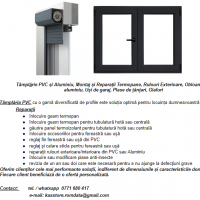 Tamplarie PVC si Aluminiu, Rulouri Exterioare Transparente, Rulouri Exterioare din Aluminiu cu actionare manuala sau ele