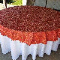 Capace, Fata (fete) de masa, rotunda, pentru sala de nunta, restaurant